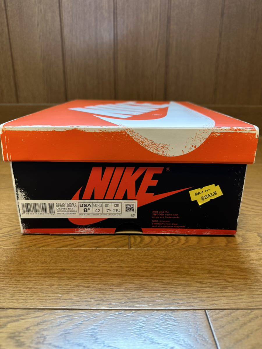 【26.5cm】新品 NIKE AIR JORDAN 1 RETORO HIGH OG CHICAGO LOST & FOUND US8.5 ジョーダン1 シカゴ_画像3