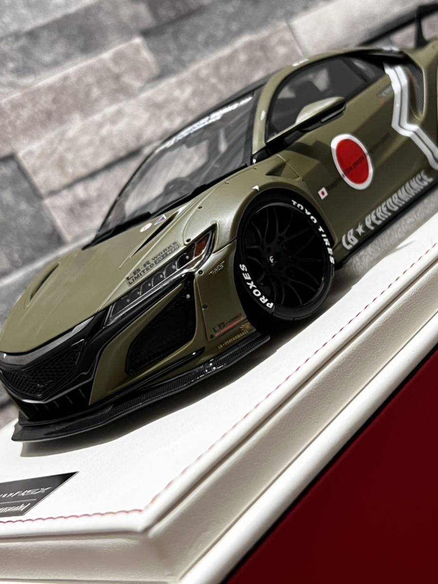 onemodel 1/18 LB-WORKS ホンダ NSX ※特別パッケージ仕様 Matt Green_画像3