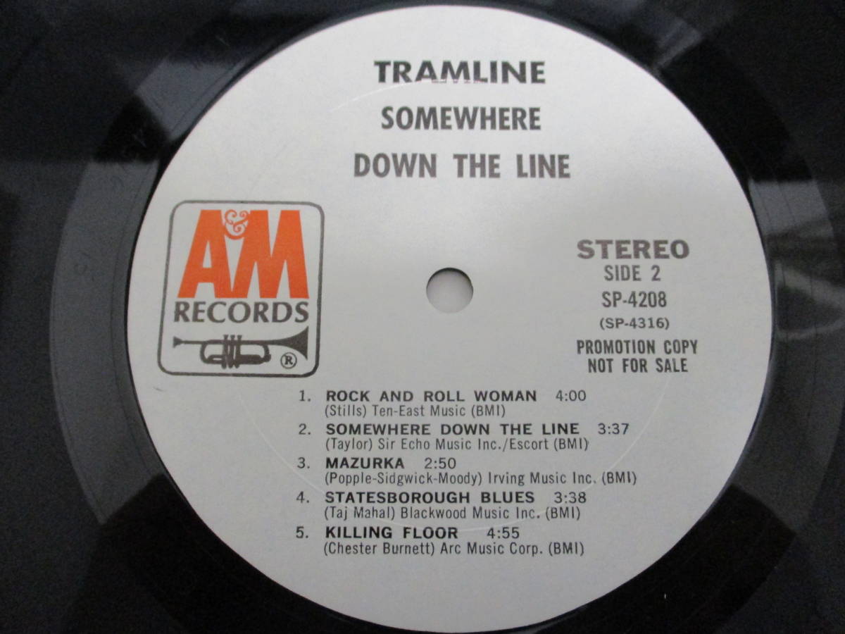 Tramline - Somewhere Down The Line A&M US プロモ LP 1968年 初回プレス 白レーベル Blues Rock_画像6