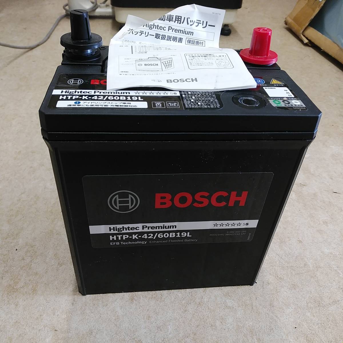 即決、未使用/ BOSCH バッテリー HTP-K-42/60B19L_画像1