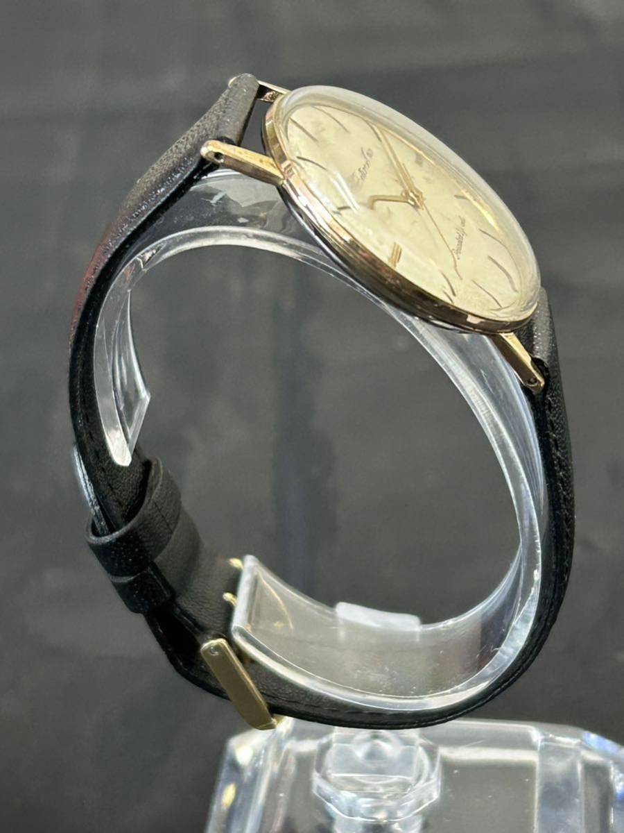 CITIZEN ACE シチズン エース 21石 手巻き 国産 アンティーク メンズ腕時計 稼働品 社外ベルト 未使用_画像4