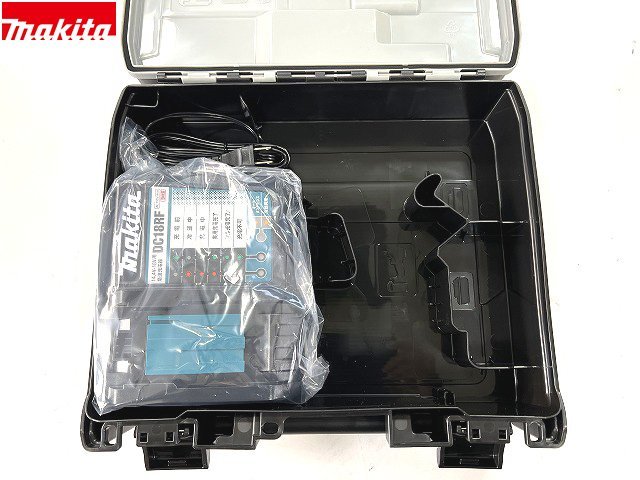 ★純正品 ■マキタ 急速 充電器 DC18RF＋黒ケース(TD173D用) 新品 ★14.4V 18V充電可能◆TD173DGXAP TW300DRGXなど インパクトや工具の収納_画像2