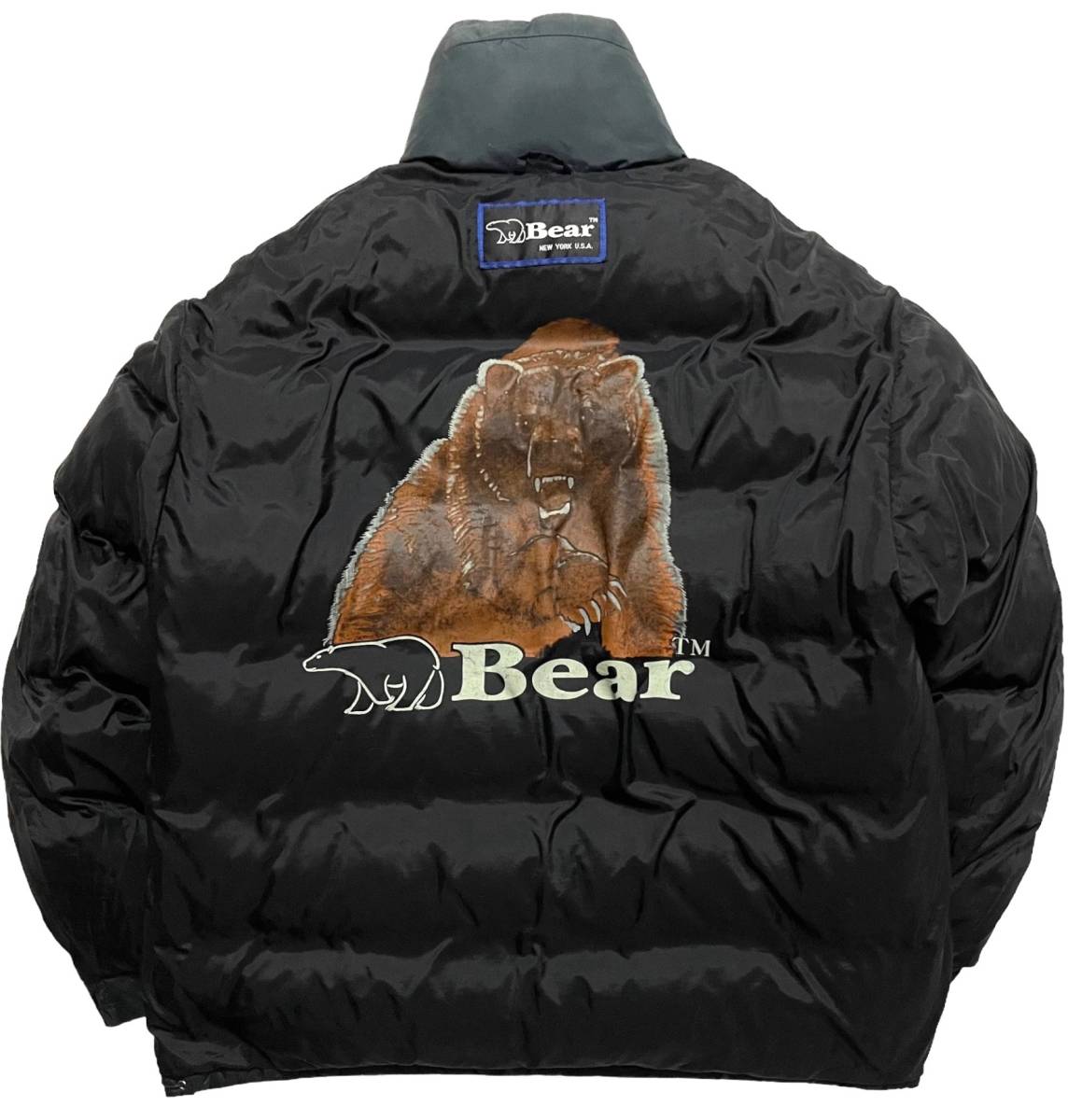 Bear -Bear USA 90s Vintage MADE IN KOREA reversible down jacket M