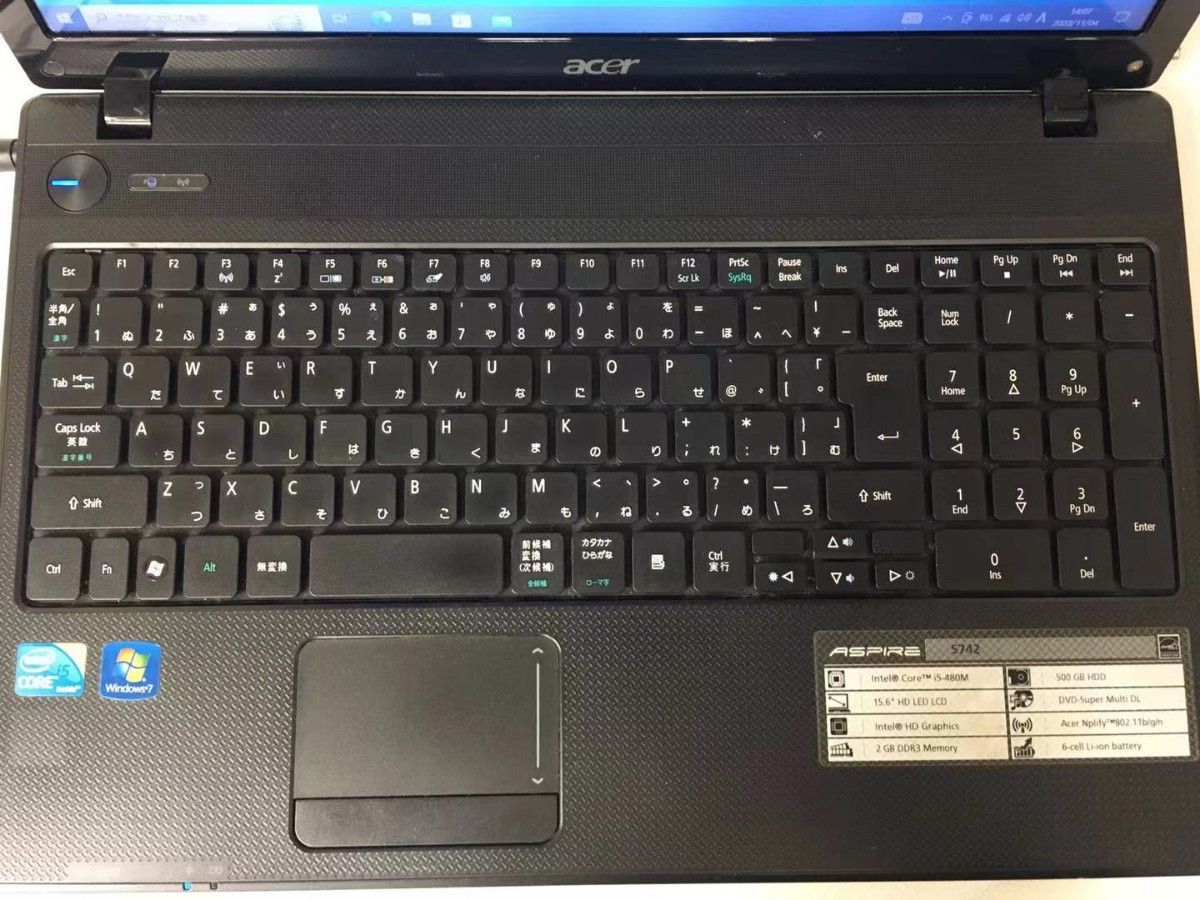 acer ノートパソコン  i5　SSD 120GB office2019