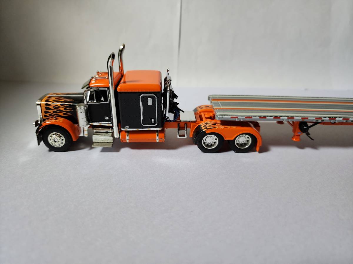 DCP ダイキャストプロモーション 1/64 Peterbilt 379 & Wilson Roadbrute Flatbed Trailer (現状渡し)_画像3