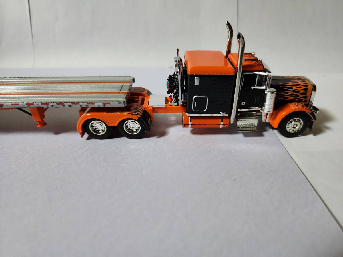 DCP ダイキャストプロモーション 1/64 Peterbilt 379 & Wilson Roadbrute Flatbed Trailer (現状渡し)_画像7