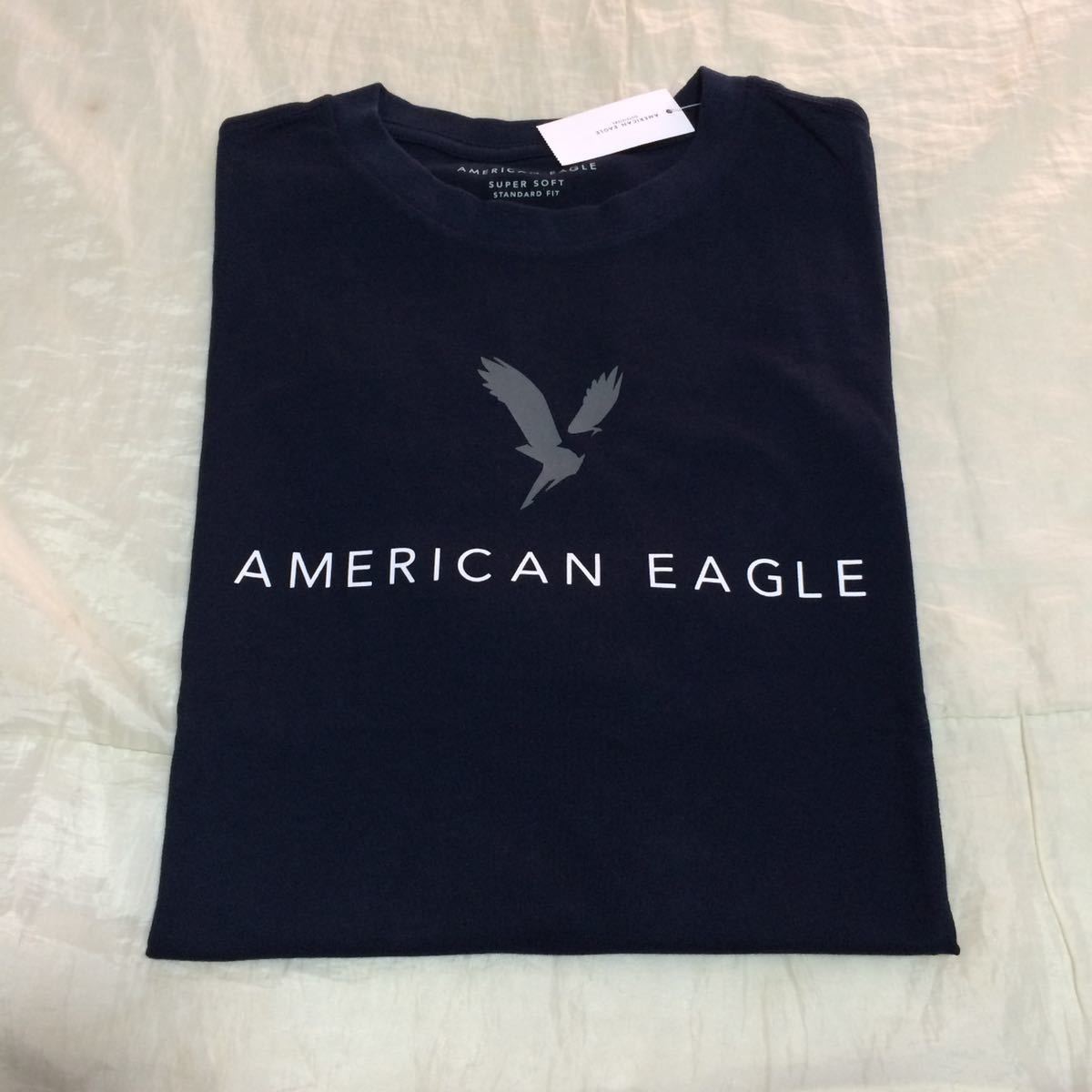 新品タグ付き☆American Eagle半袖ＴシャツS 紺ネイビー アメリカンイーグル
