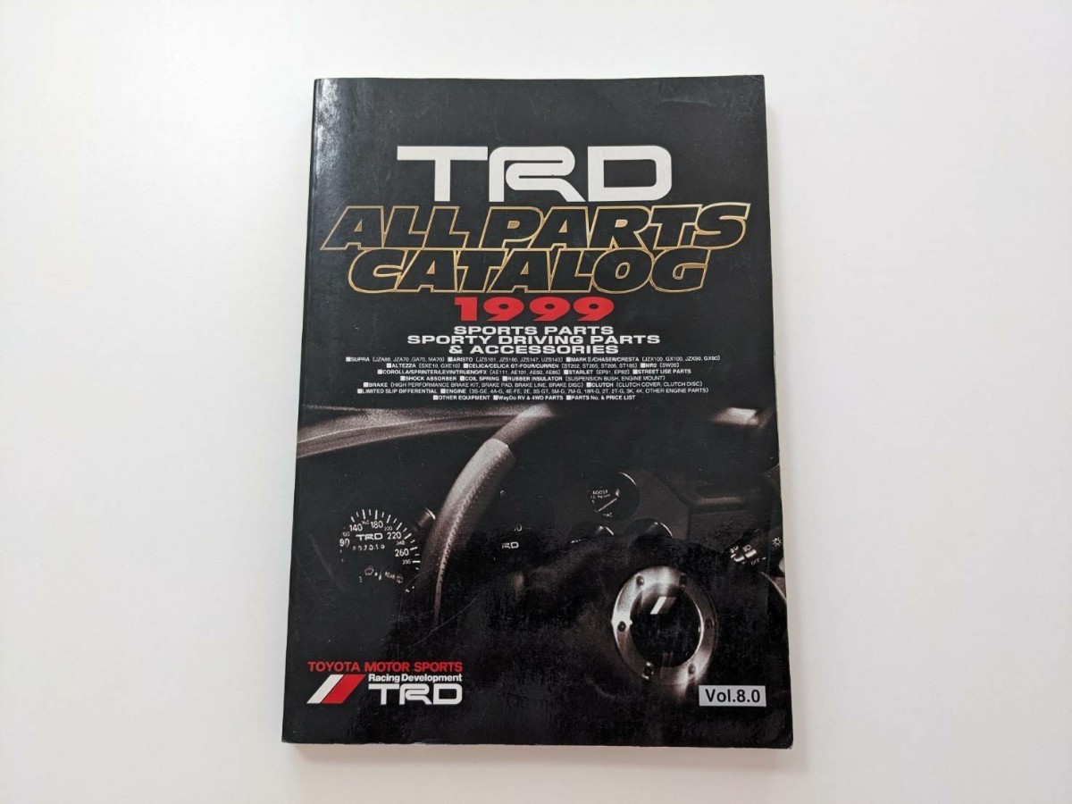 【中古】TRD ALL PARTS CATALOG 1999 オールパーツカタログ 総合カタログ Vol.8 パーツカタログ トヨタ TOYOTAの画像1