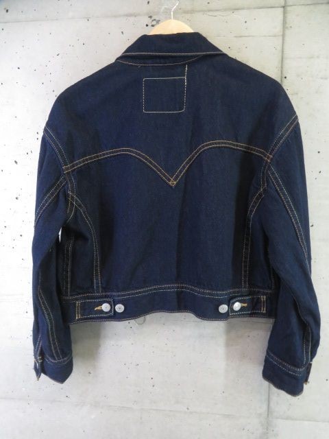 030c61◆濃紺デニム◆ビッグE◆LEVI'S リーバイス デニムジャケット Gジャン S/ジージャン/ブルゾン/デニムパンツ/ジーパン/ジーンズ_画像5