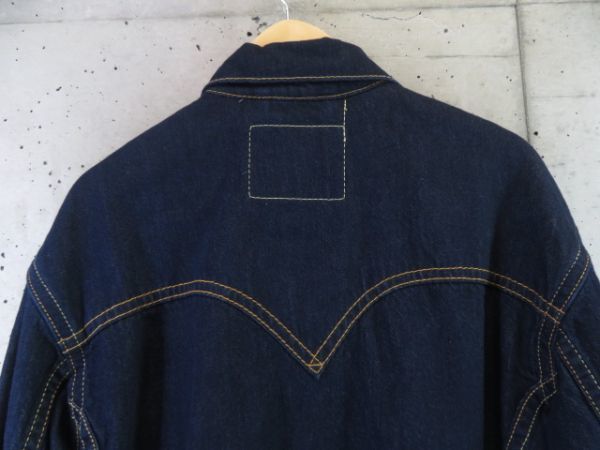 030c61◆濃紺デニム◆ビッグE◆LEVI'S リーバイス デニムジャケット Gジャン S/ジージャン/ブルゾン/デニムパンツ/ジーパン/ジーンズ_画像7