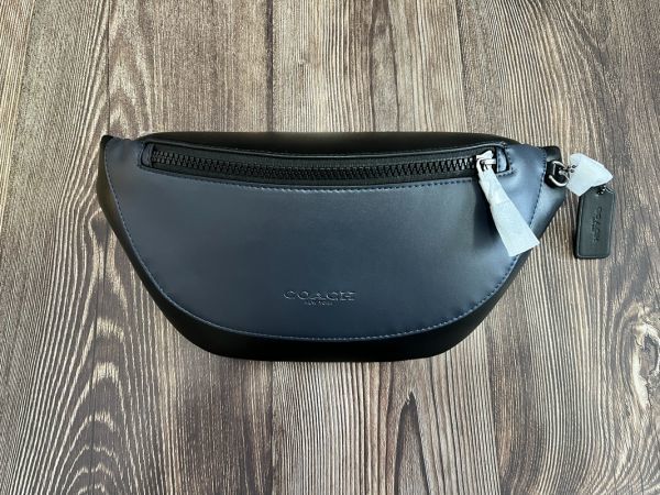 コーチ COACH ウエストバッグ ボディバッグ ベルトバッグ メンズ レザー ブラックマルチ 79149 保存袋付き 新品未使用_画像1