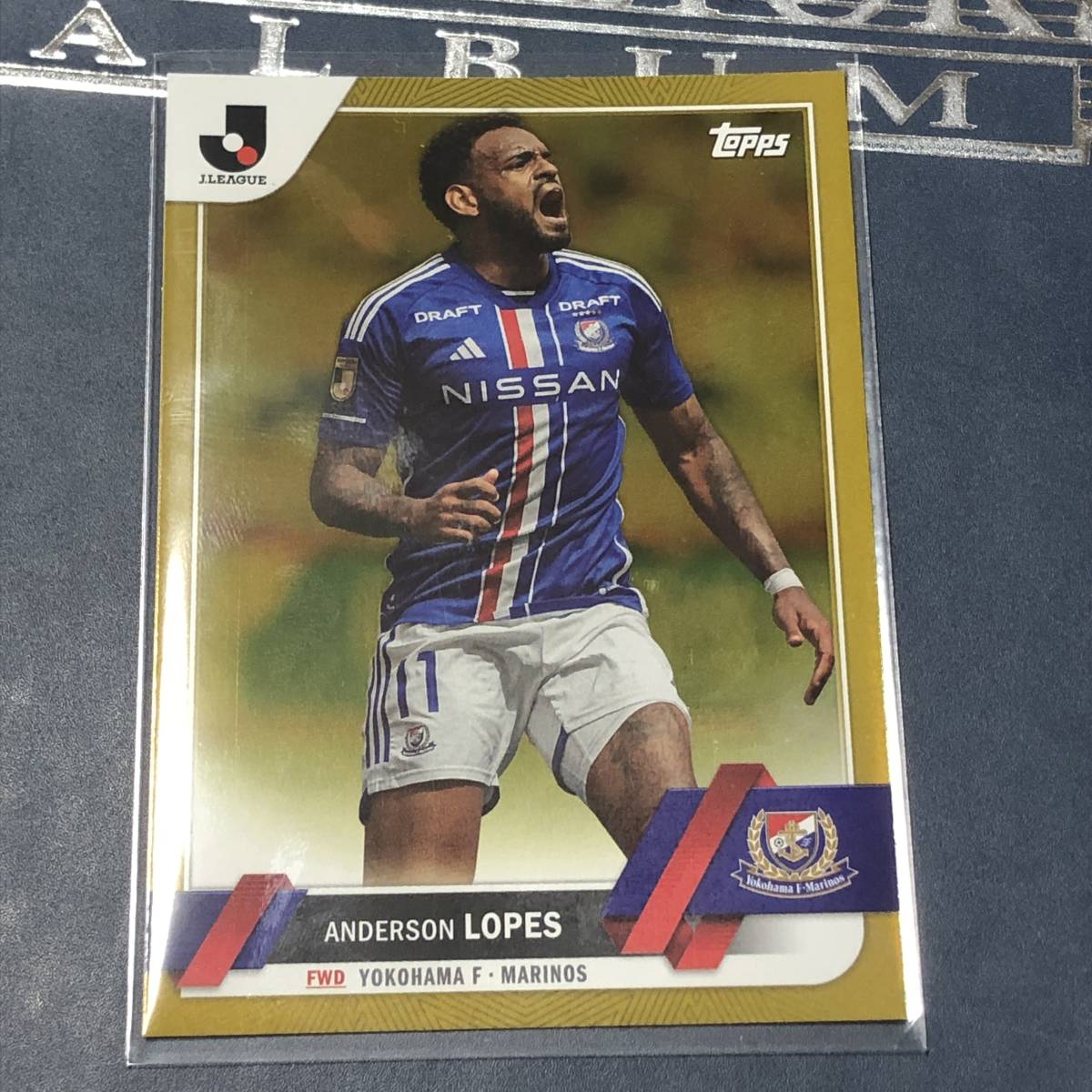 Topps J-league Flagship 2023 　アンデルソン ロペス　横浜F・マリノス　Gold foil 　レギュラーカードパラレル　/50枚限定 Jリーグ 　_画像1