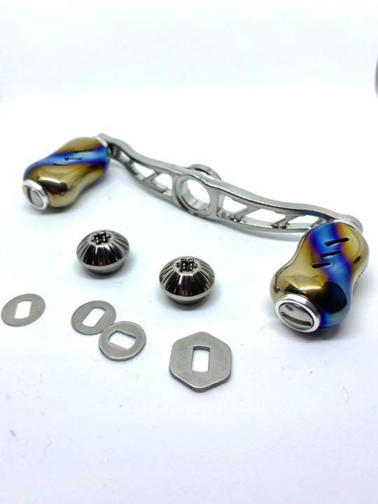 ゴメクサス ベイトリール ダブルハンドル 100mm シマノ用 チタン ゴメクサス ベイトリール ダブルハンドル 100mm シマノ用 チタン