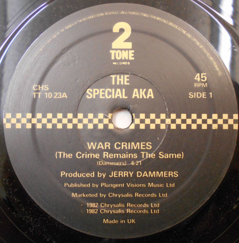 ■中古品■The Special AKA/war crimes +1(USED 10 INCH SINGLE) The Specials ザ・ペシャルズ_画像3