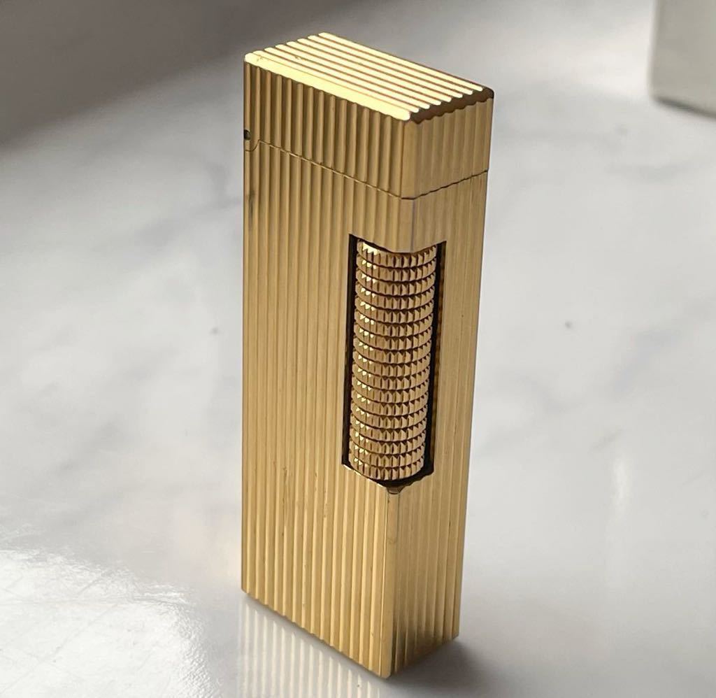 dunhill ダンヒル ガスライター 箱付き ローラー ゴールドカラー 箱付き _画像2