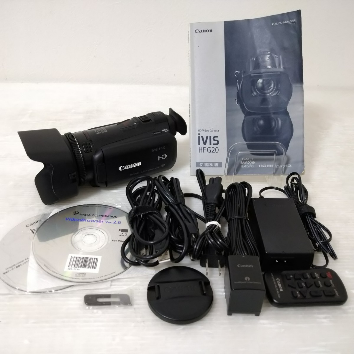 Canon iVIS HF G20 HD Video Camera キャノン HDビデオカメラ デジタル ビデオカメラ 内蔵HD32GB キヤノン デジカメ_画像1