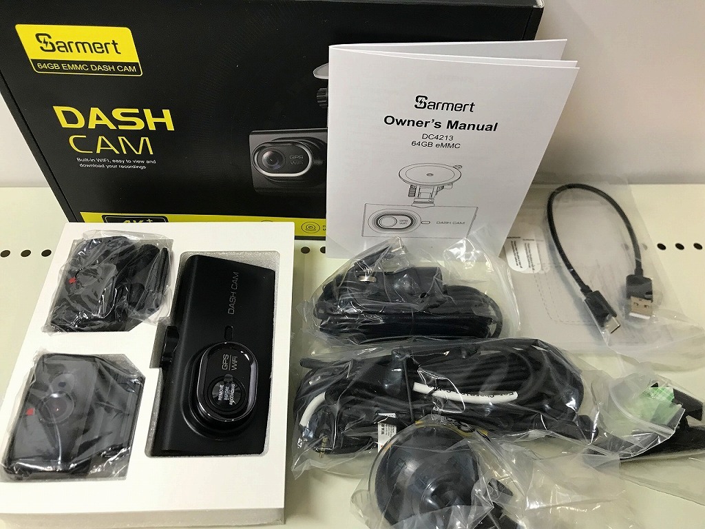 期間限定セール 【未使用】 Sarmert DASH CAM ドライブレコーダー 64GB 4K＋ DC4213_画像2