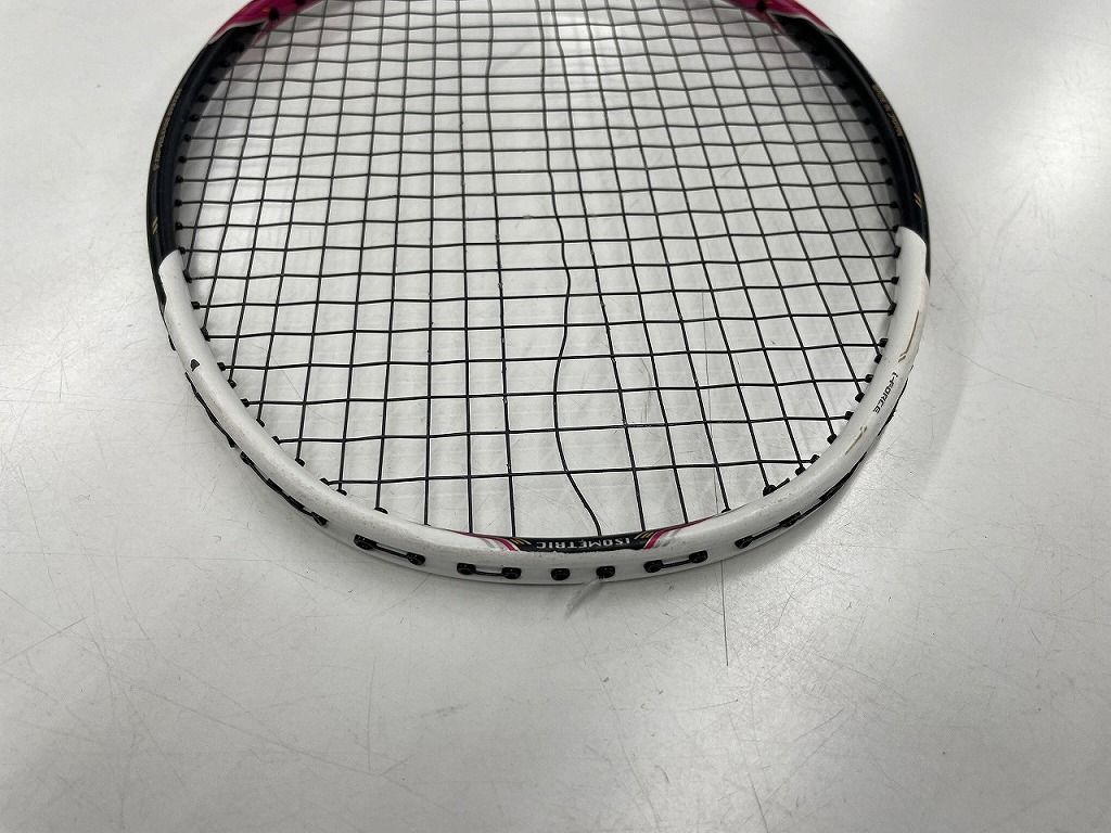 ヨネックス YONEX 【並品】バトミントンラケット 5U 5 ホワイト ピンク ブラック VOLTRIC i-FORCE_画像5