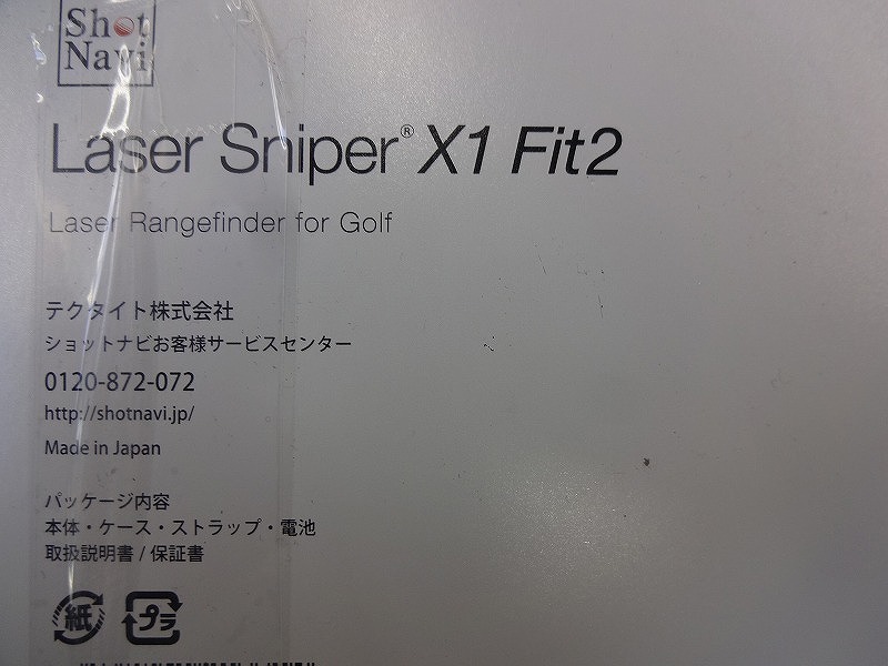 Shot Navi Crest ゴルフ Laser Sniper X1 Fit2 レーザー距離計測器 ブラック X1 Fit2_画像8