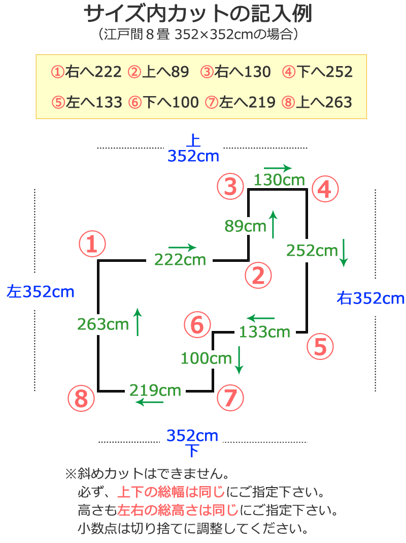 カーペット CM-6001 横200×縦250cm ロック加工_画像5