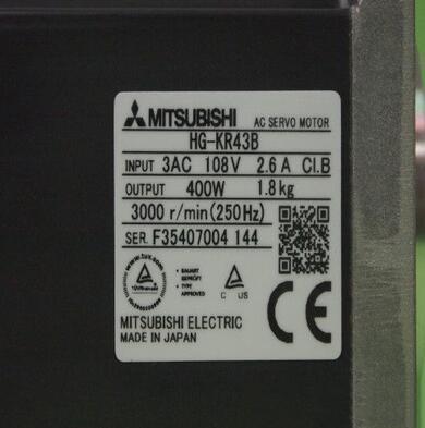 送料無料 新品 MITSUBISHI 三菱電機 HG-KR43B サーボモーター 保証6ヶ月_画像2