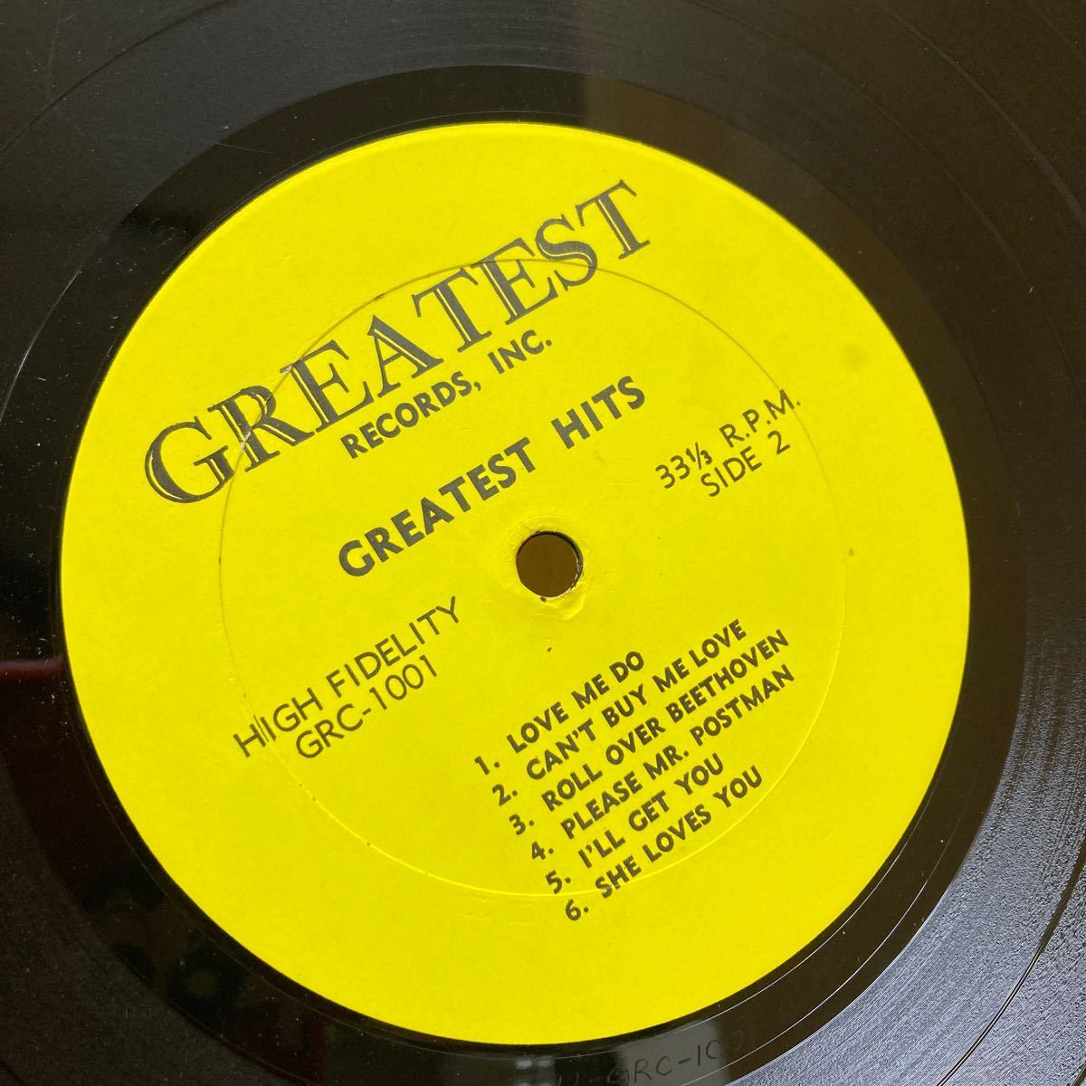 YK8076 LP同梱可　The Beatles「The Original Greatest Hits」LP（12インチ）/Greatest Records(GRC-1001)/洋楽ロック現状品_画像6