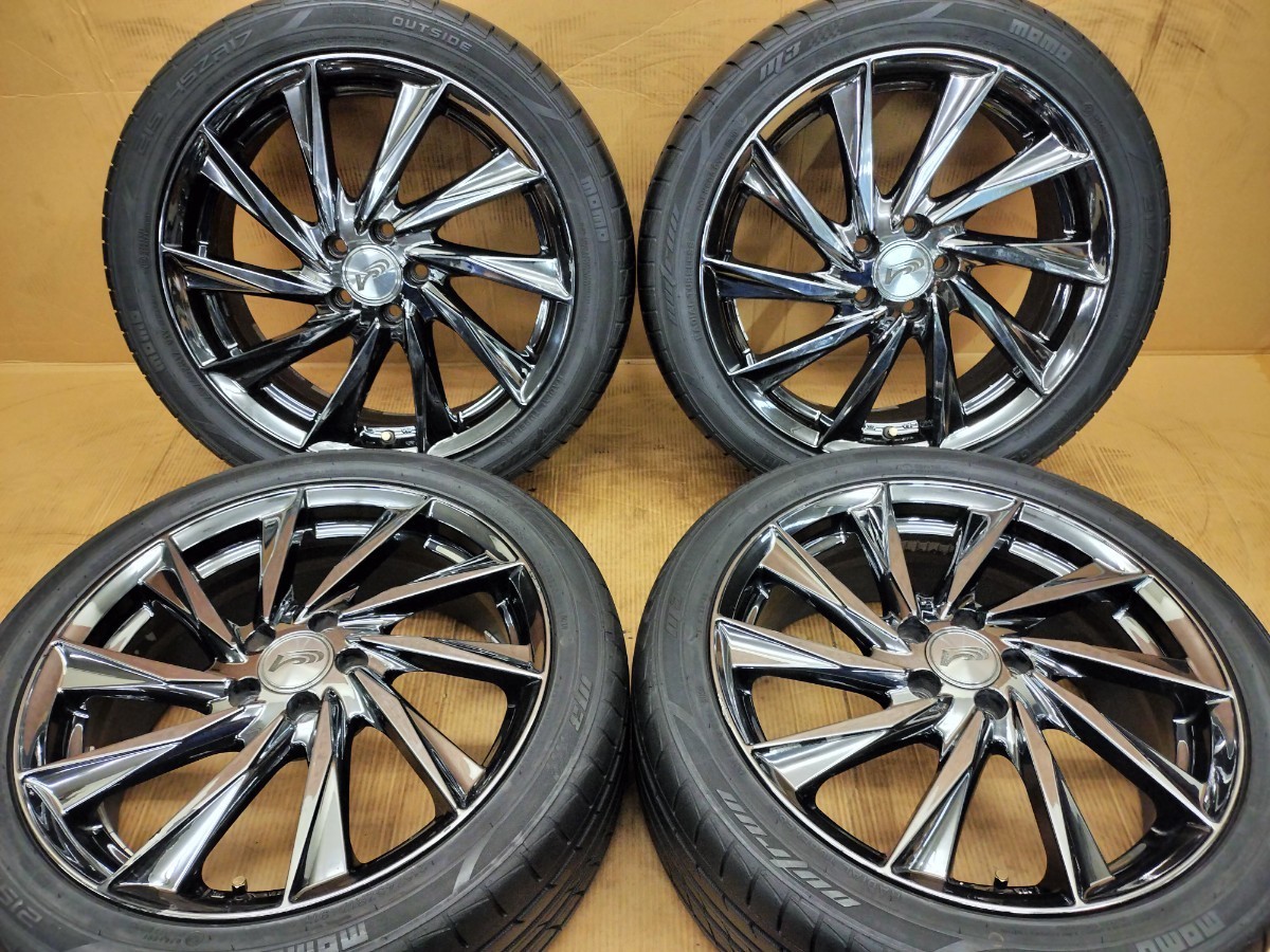 RAYS VERSUS TIMONE 17インチ 6,5J +48 5H PCD100 ☆215/45R17 ベルサス バリ溝 17×6,5J 5穴 メッキ★プリウス インプレッサ 86 BRZ等_画像1