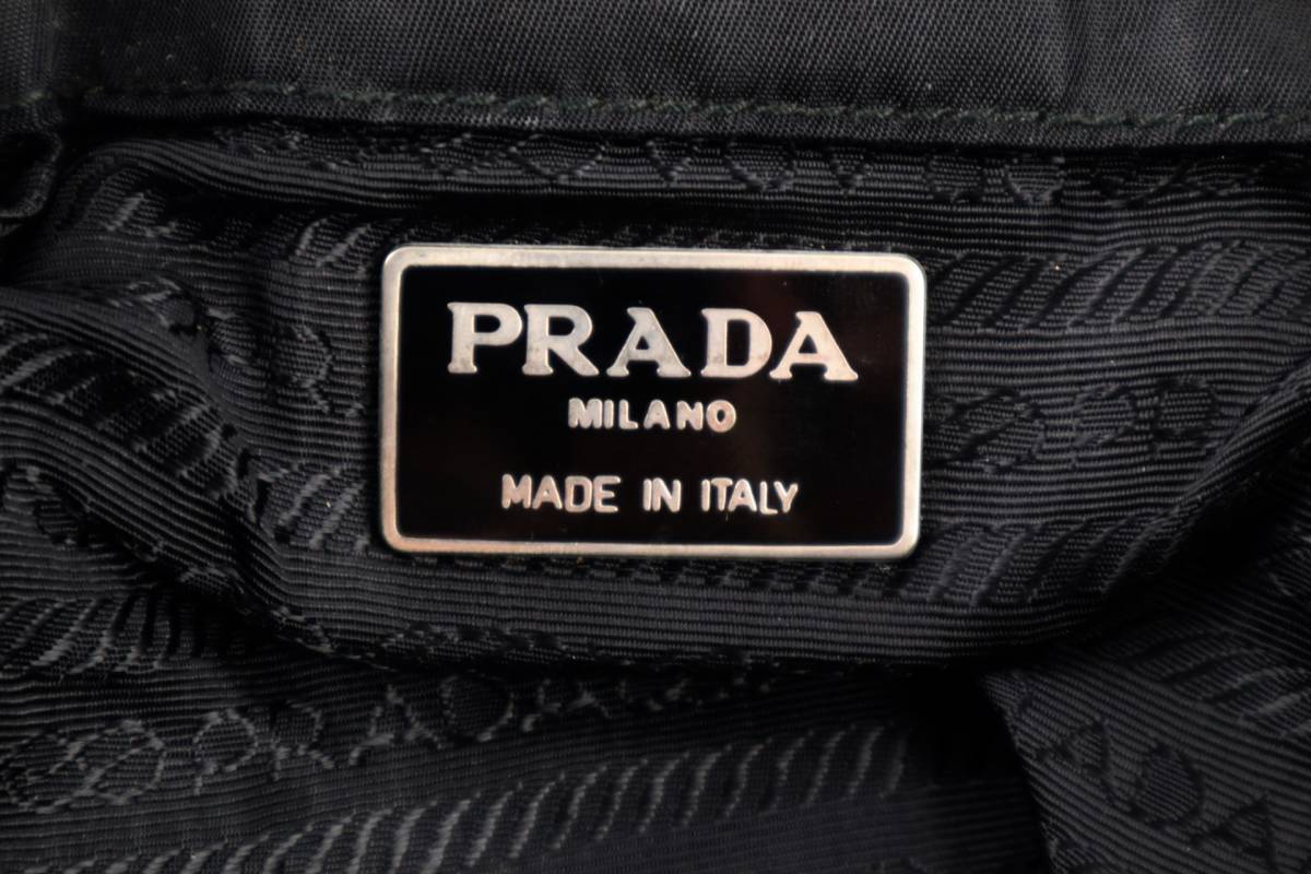 プラダ　ＰＲＡＤＡ　Ｂ5827Ｆ　ナイロン　リュック　ミニリュック　ブラック　ギャランティーカード有り_画像7