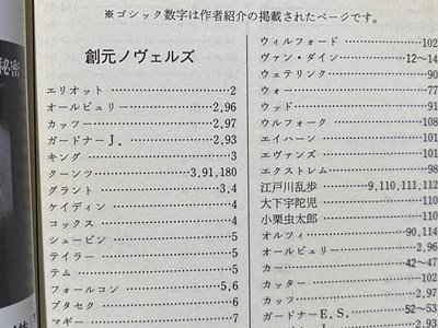 ｃ◆　創元推理文庫　創元ノヴェルズ　1990年　解説目録　/　M2_画像2