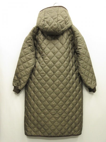 22年 アーメン ARMEN★定価￥37400（税込）★ロゴラベル付　キルティング　フード　コート　サイズ2　QUILTED HOOD COAT_画像4