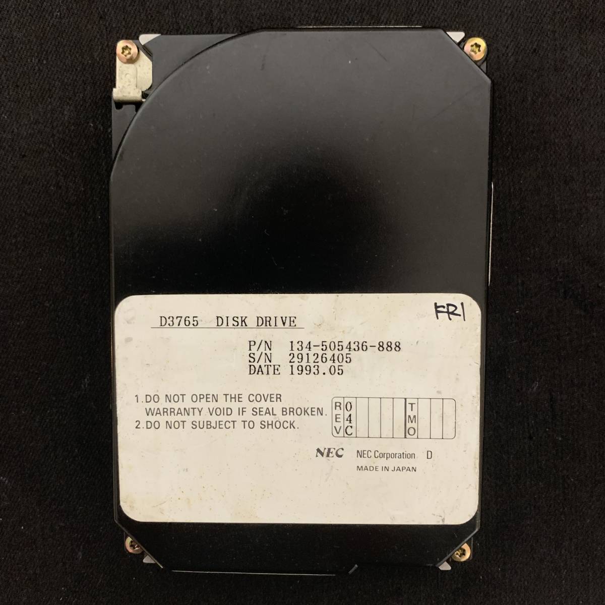K240　NEC　D3765　IDE接続　120MB　ハードディスクドライブ　動作確認済_画像1
