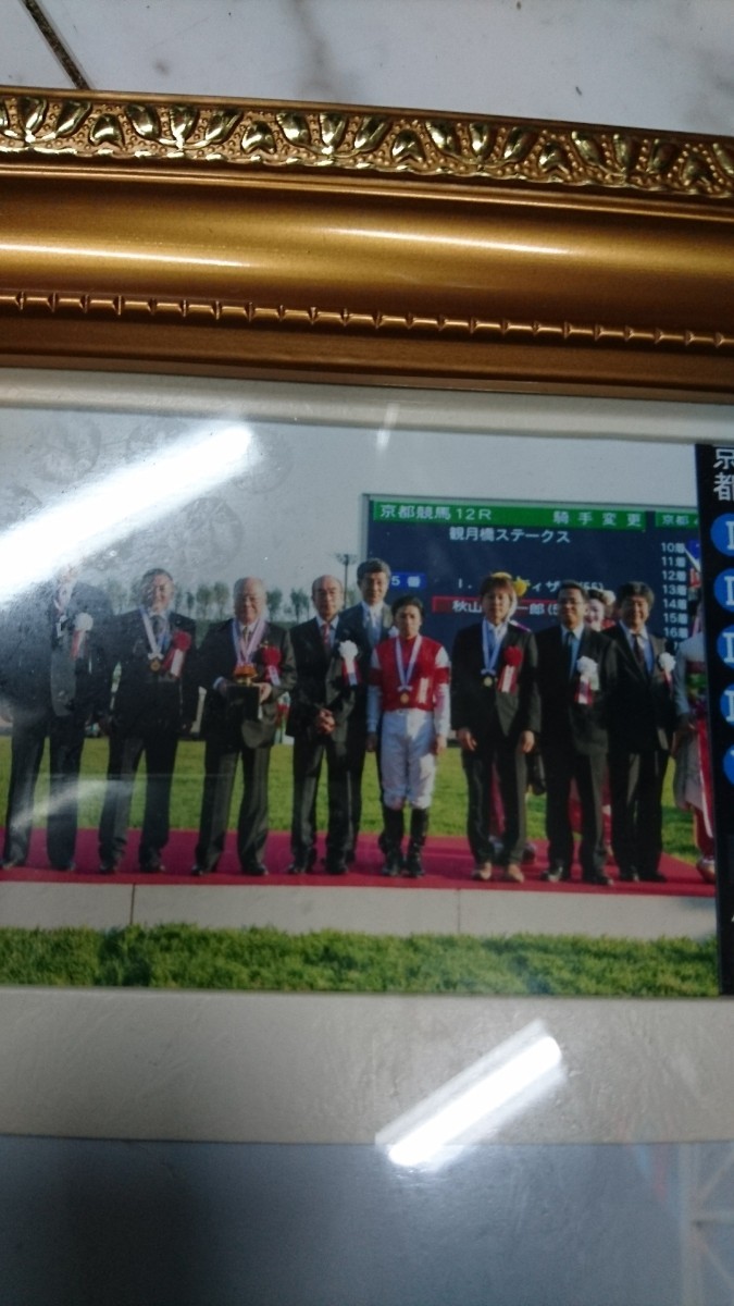 非売品　ゴールドシップ 志村けん 関係者限定 口取り写真 額縁 競馬 ウマ娘 ゴルシ 武豊 内田博幸 ドリフターズ_画像3