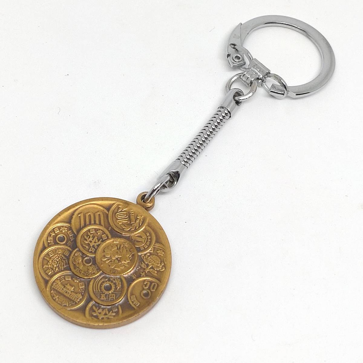 キーホルダー 硬貨の模様 造幣局 日本土産 【3999】_画像1