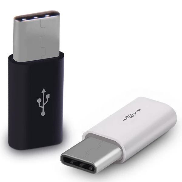 変換アダプター ５個（白でも黒でも）　送料無料　マイクロUSB(Micro) → Type-C (タイプC) 　USB充電ケーブル端子コネクタ変換アダプタ_画像2