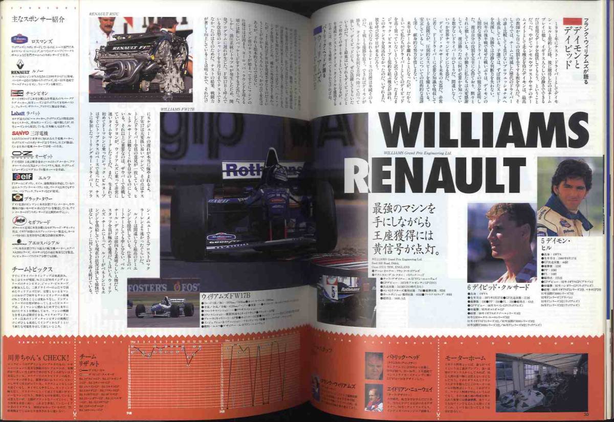 【d0717】95.10.24 アズ・エフ AS+F 臨時増刊号／'95F1日本シリーズ直前号_画像8