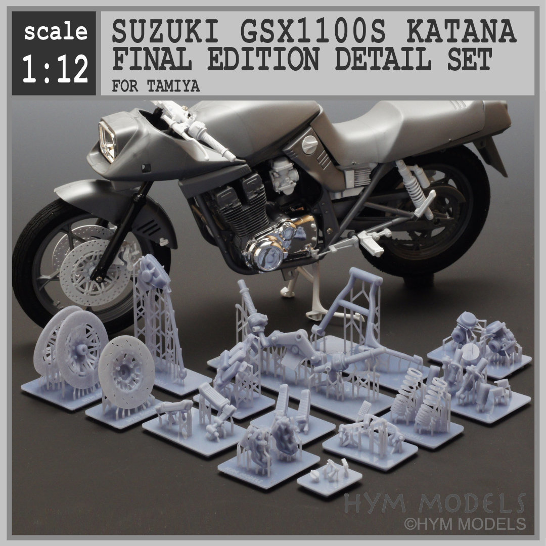 1/12　オリジナル３Dプリント　スズキGSX1100Sカタナ用　ファイナルエディションパーツセット_画像1