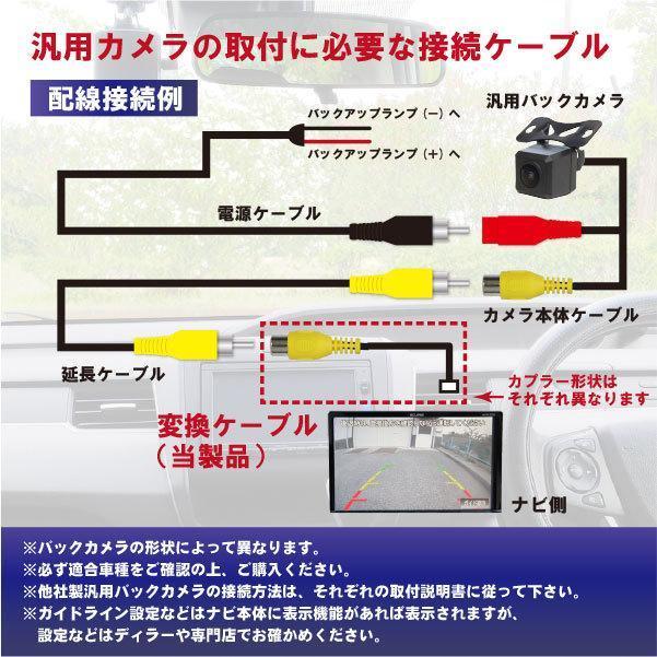 PB3S AVN-Z02i イクリプス トヨタ ダイハツ変換ハーネス バックカメラ連動ハーネス RCA 配線 バックカメラ リアカメラ RCH001T 社外品_画像4