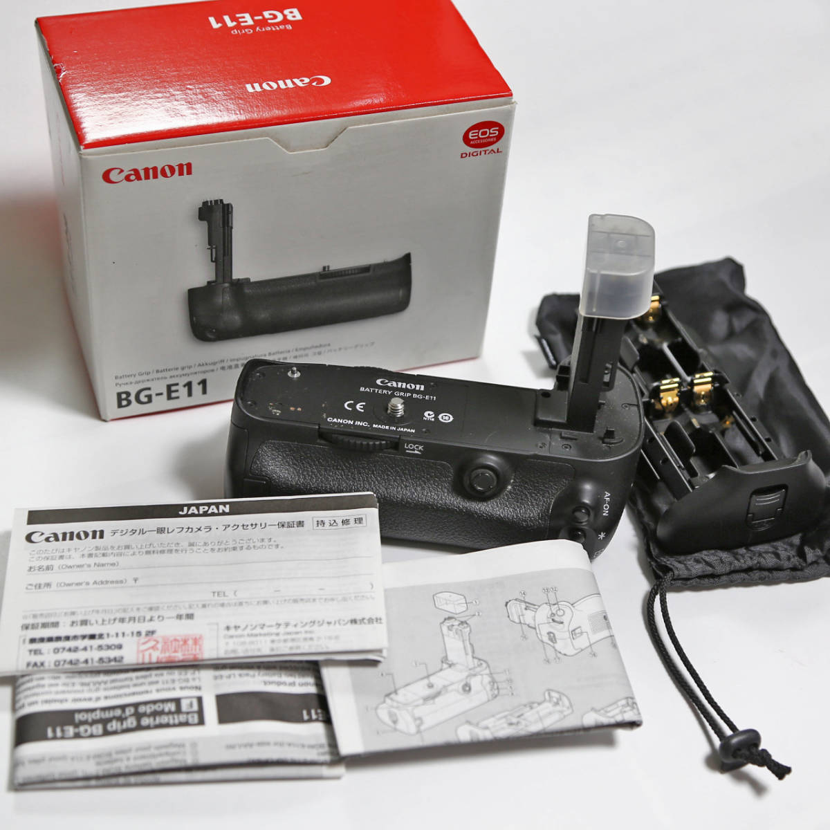 超目玉】 Canon BG－E11 EOS 5DⅢに使用 バッテリーホルダー 他に.単三 