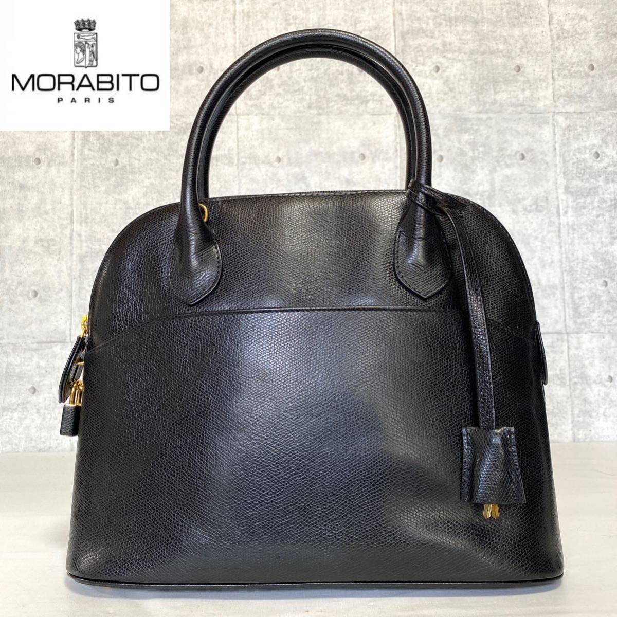 良品 MORABITO モラビト DINA ブラック 黒 ゴールド金具 参考価格378