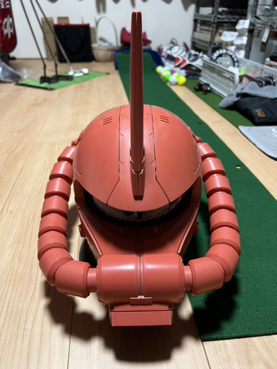 機動戦士ガンダム シャア専用ザクⅡ ヘッド　携帯付き　　　自宅保管　美品　SoftBank シャア ZAKU ザクヘッド ソフトバンク_画像1