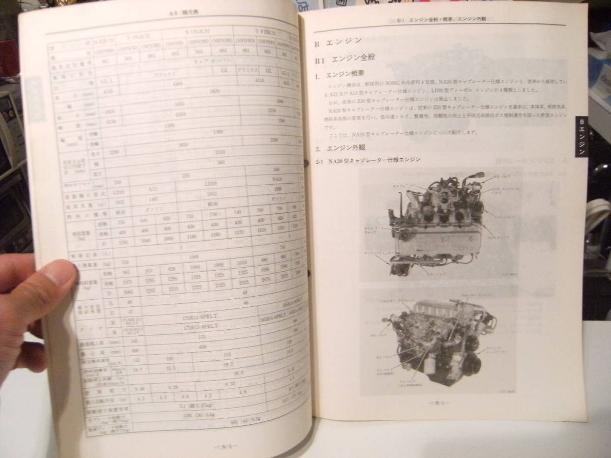 非売品★平成レトロ★1990年 NISSAN 日産自動車 バネット トラック 新型車 解説書 従業員 取扱説明書 整備書 カタログ★旧車 ヤンキー_画像5