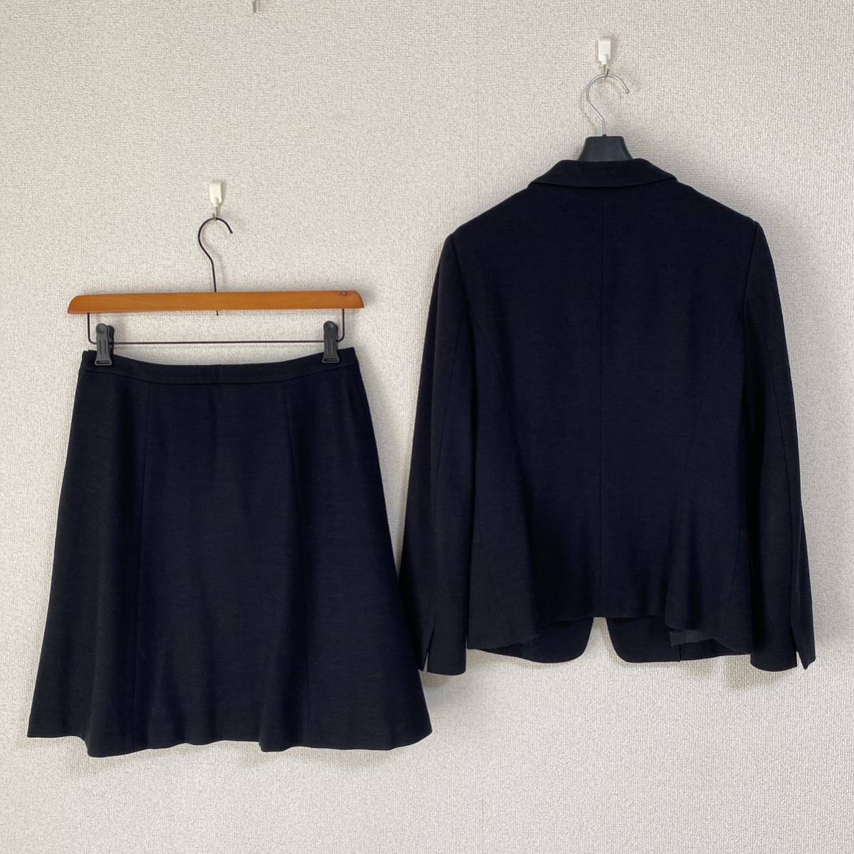 アンタイトル ストレッチ スカートスーツ 2 W70 濃紺 未使用に近い DMW_画像5