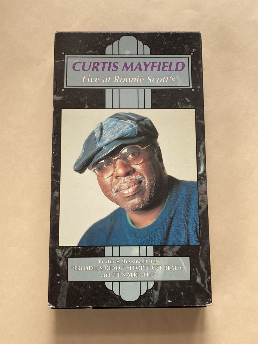 【美品ビデオ】CURTIS MAYFIELD カーティス・メイフィールド/ LIVE AT RONNIE SCOTT'S VHS 輸入盤_画像1