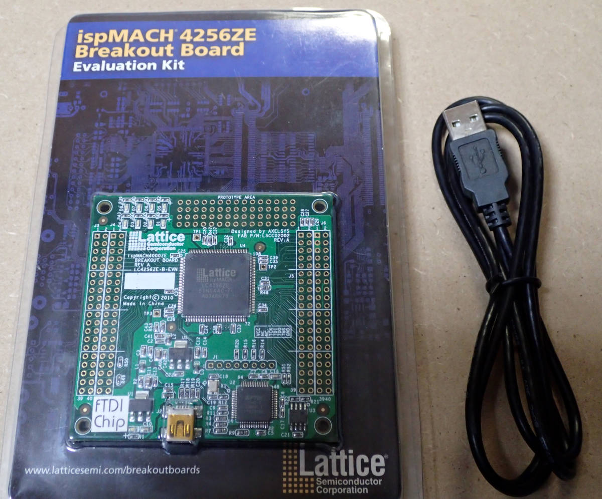 FPGA Lattice ispMACH 4256ZE ブレークアウトボード_画像1