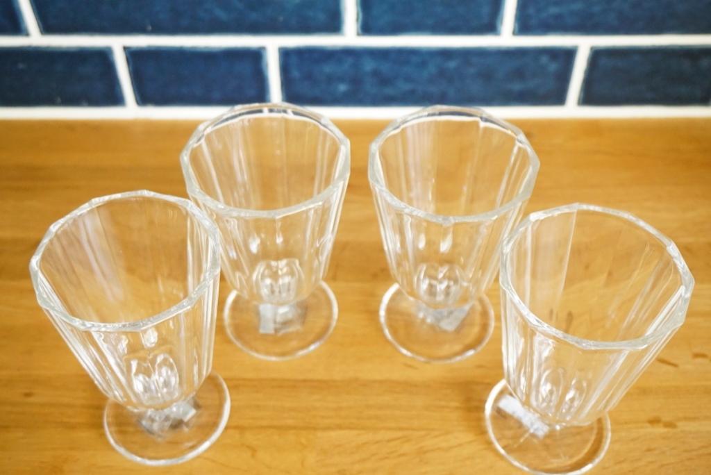 【新品 未使用】足付きデザートグラス デザートカップ  パフェグラス 4個セットの画像4