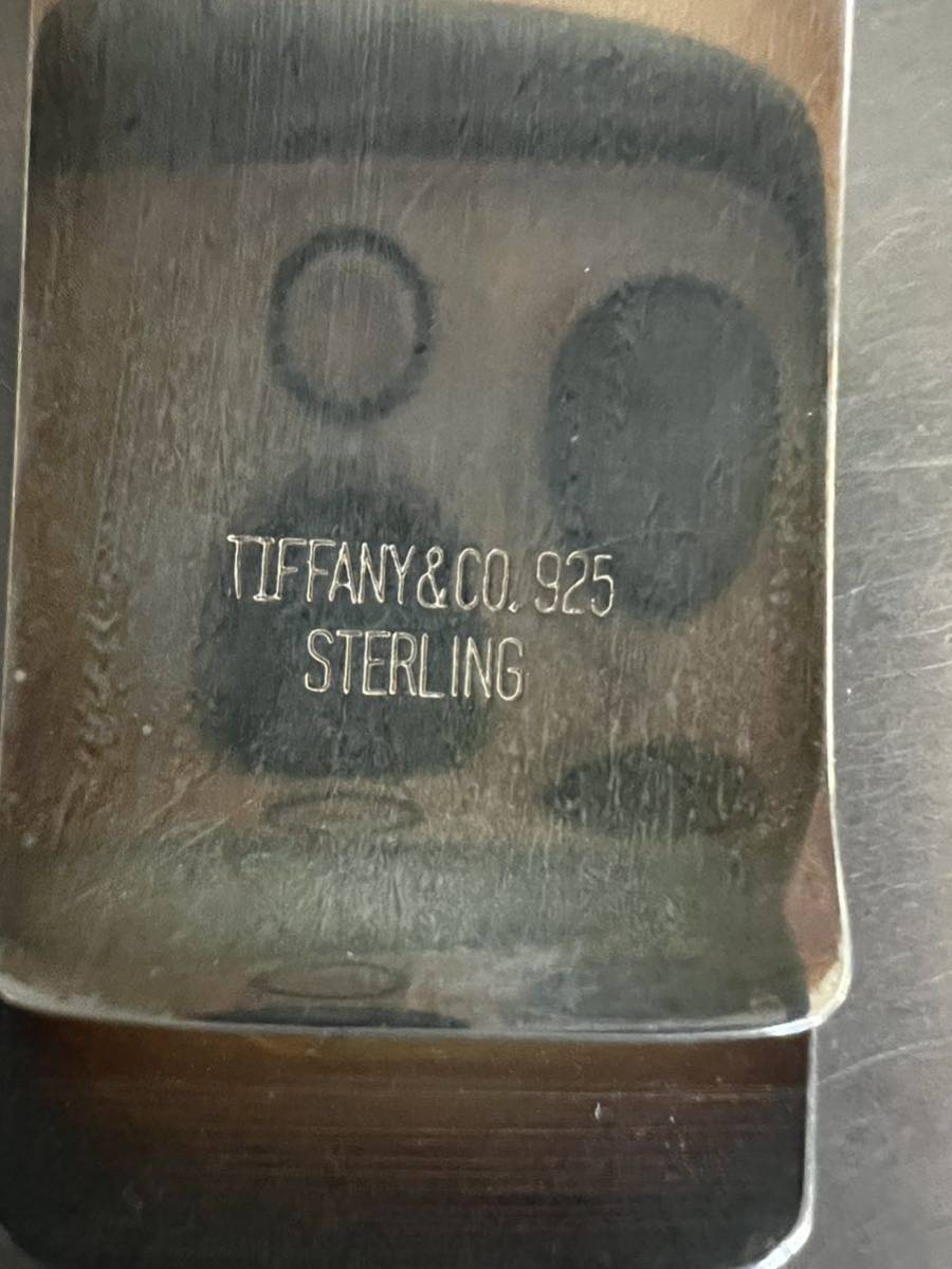 ☆TIFFANY&CO. 925 STERLING刻印　ティファニーマネークリップ　箱、保存袋付き_画像6