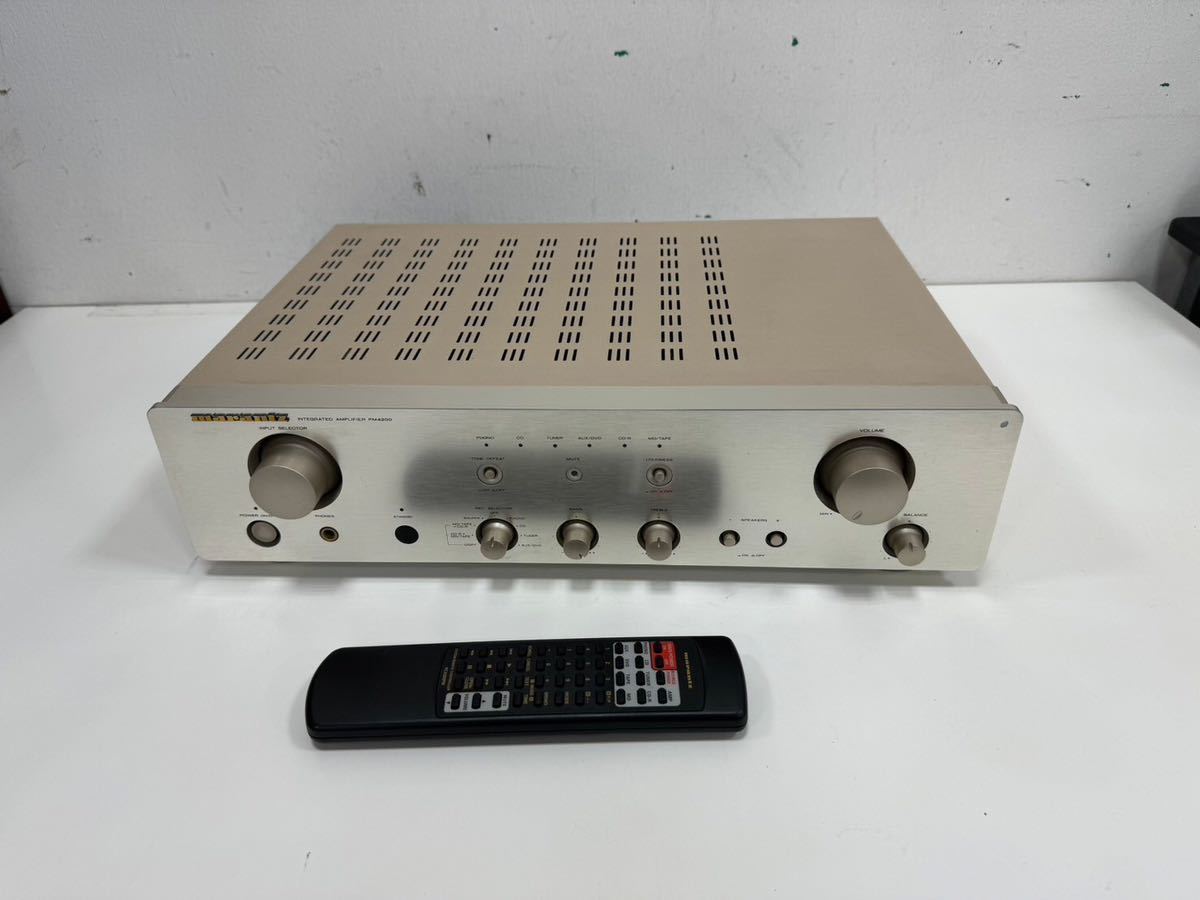 △Marantz マランツ PM4200/F1N プリメインアンプ リモコン 音響機器 アンプ 通電のみ(KS11-103)_画像1