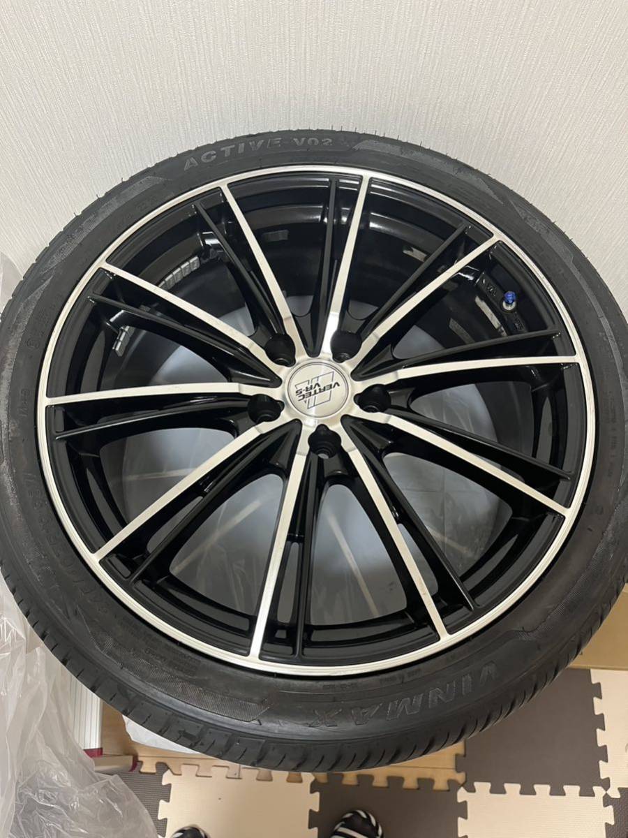 MANARAY VERTEC VR-5 19×8J +425H-114.3PCD 4本セットステップワゴン/セレナ/アルファード245/40ZR19 19インチ　アルミホイール 245/40R19_画像3