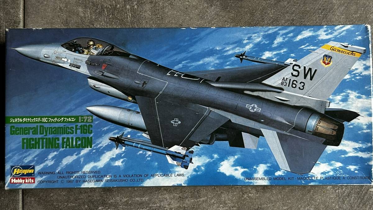ハセガワ 1/72 ジェネラルダイナミックス F-16C ファイティング ファルコン 米空軍戦闘機 内袋未開封 〒350円 定形外郵便(追跡補償なし)他_画像1