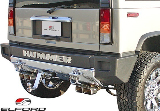 【M’s】ハマー H2 (2002y-2006y) ELFORD ウルトラパフォーマンスマフラー タイプＸ (ダブル) HUMMER エルフォード エキゾースト EX_画像2